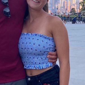 Floral tube top